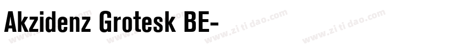 Akzidenz Grotesk BE字体转换